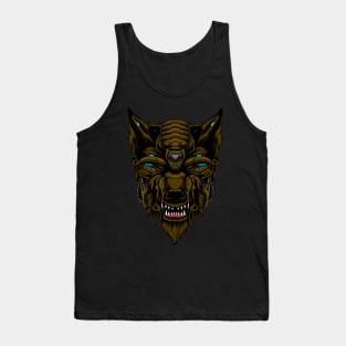 wolf robot illustration perfect for design Tank Top